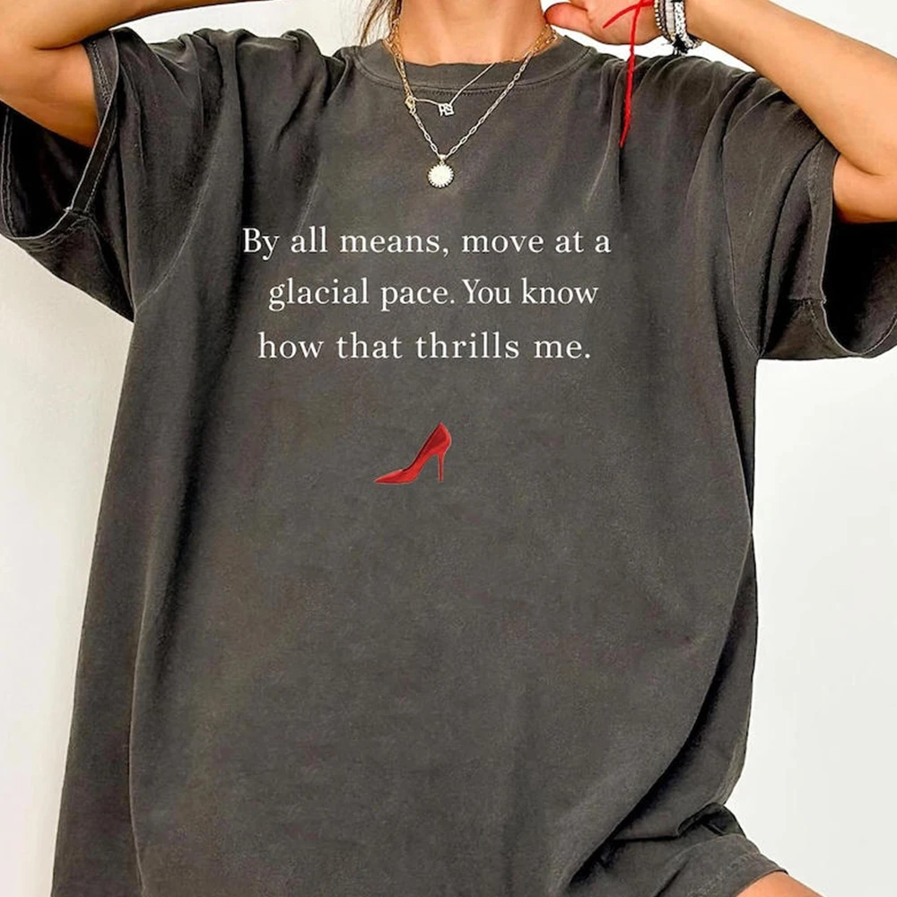 Фото Футболка Glacial Pace с принтом «Devil Wears Quote», футболка Glacial Pace That's All, рубашки Miranda Laby Boss, модная винтажная футболка №2