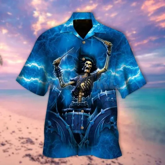 The Death Smoke 3D All Over Printed Hawaiian Shirt Men's For Women's Harajuku Casual Shirt Unisex