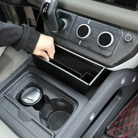 car central storage box phone box car styling black abs for land rover defender 90 110 2020 2022 car modification accessories