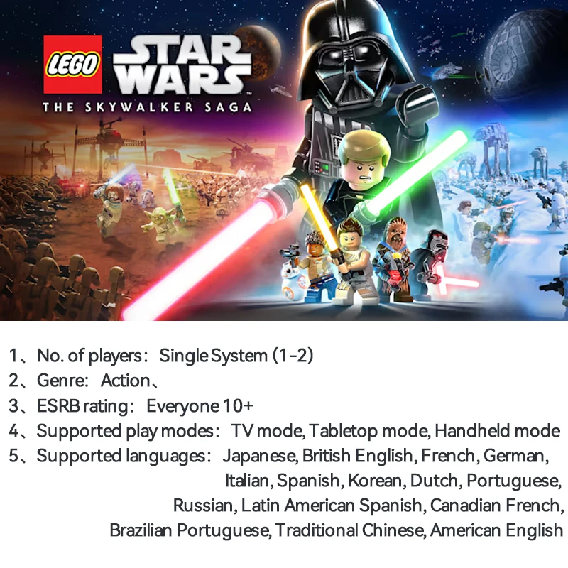 Игра Звездные войны: The Skywalker Сага коммутатор для Nintendo LEGO войны switch OLED Lite | - Фото №1
