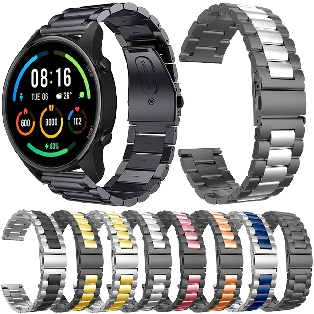 

Ремешок металлический для Xiaomi Watch, цветной спортивный браслет из нержавеющей стали для Mi Watch, цвет 2, 22 мм