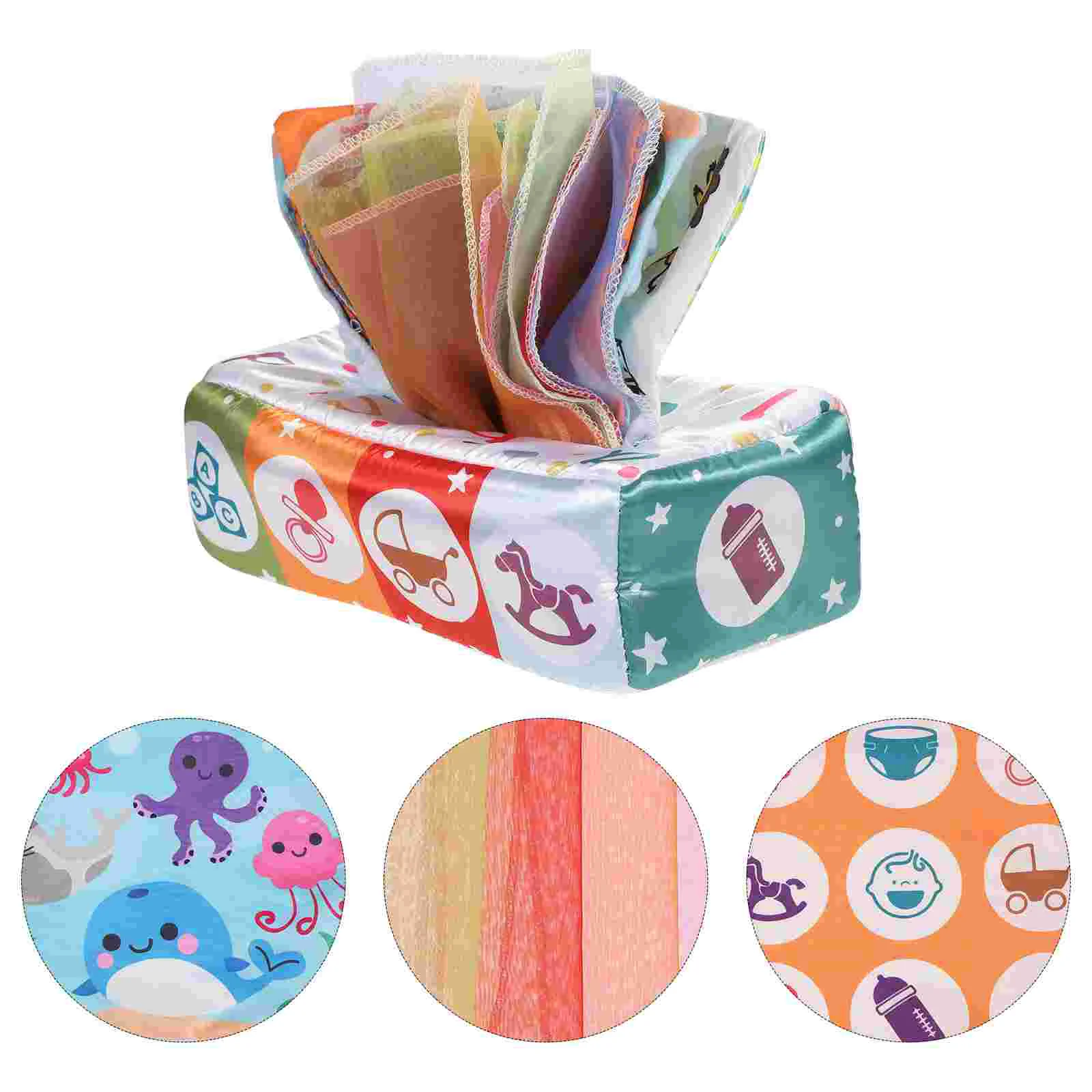 

Toy Box Sensory Tissue Baby Toys Montessori Crinkle Along Stem Scarves Play Infant Interactive Soft Toddler Toddlers Puzzle