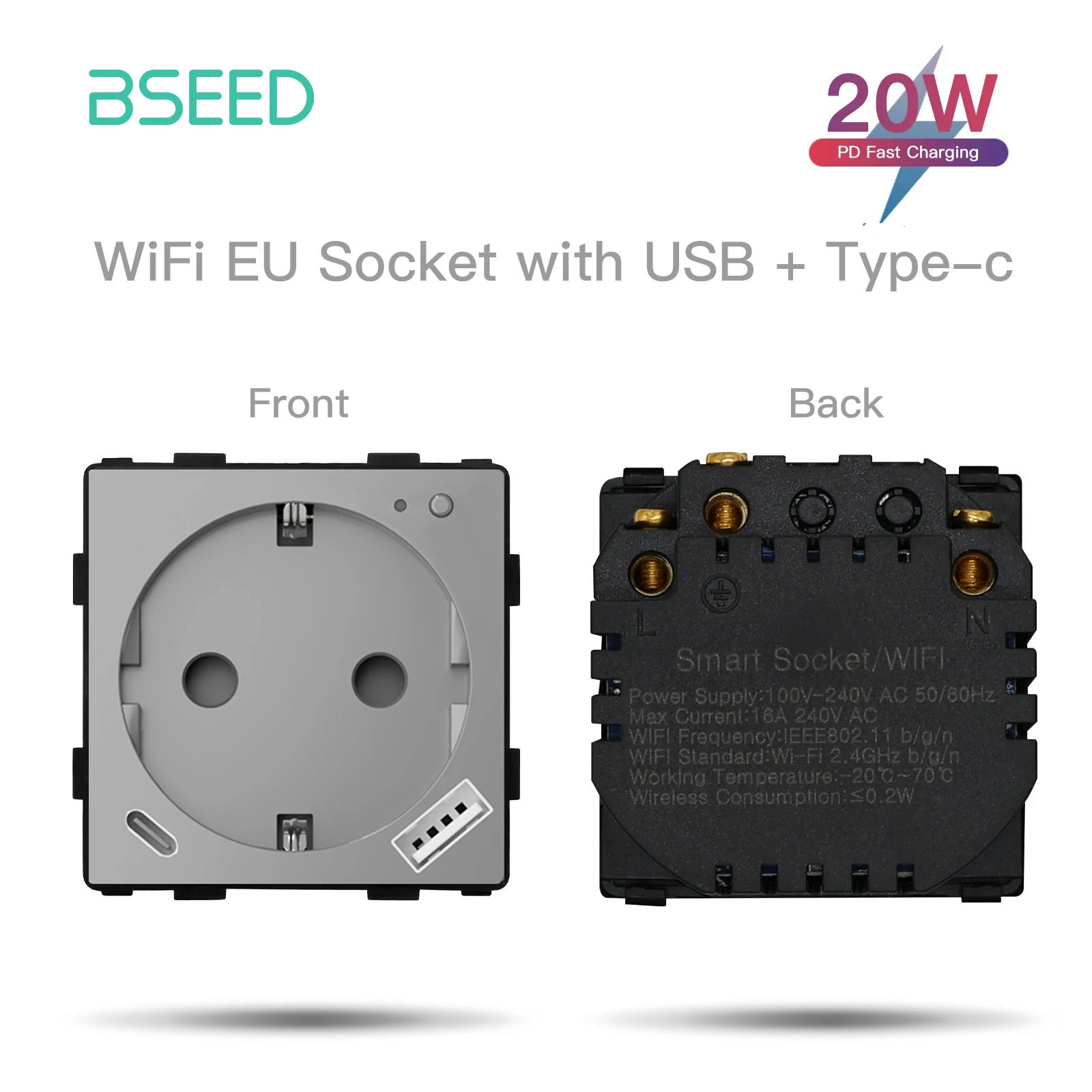 

Умная розетка BSEED Wi-Fi