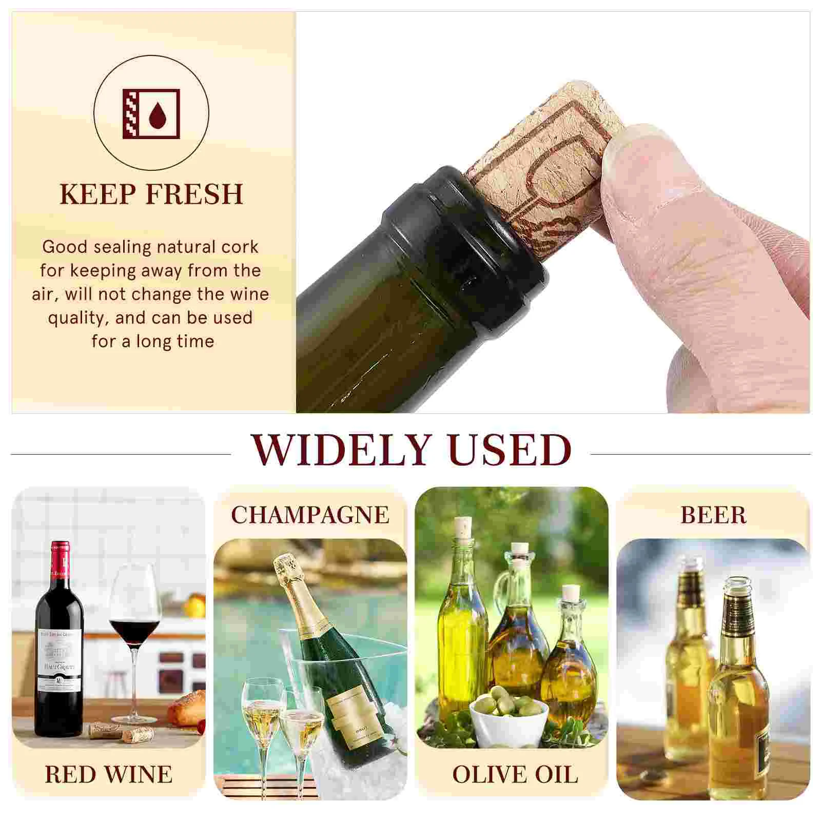 

100 Bottle Corks for Bottling Corks for Crafting Small Corks Cork Stopper Corks for Crafts