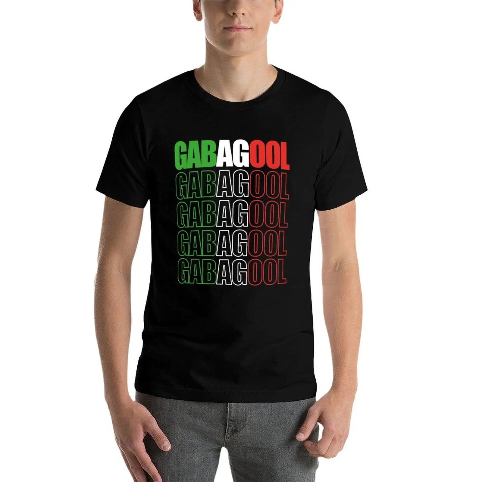 Фото Футболка Gabagool, мужская футболка из 100% хлопка, забавные футболки с темным юмором, футболки для мужчин, мягкая хлопковая футболка №3