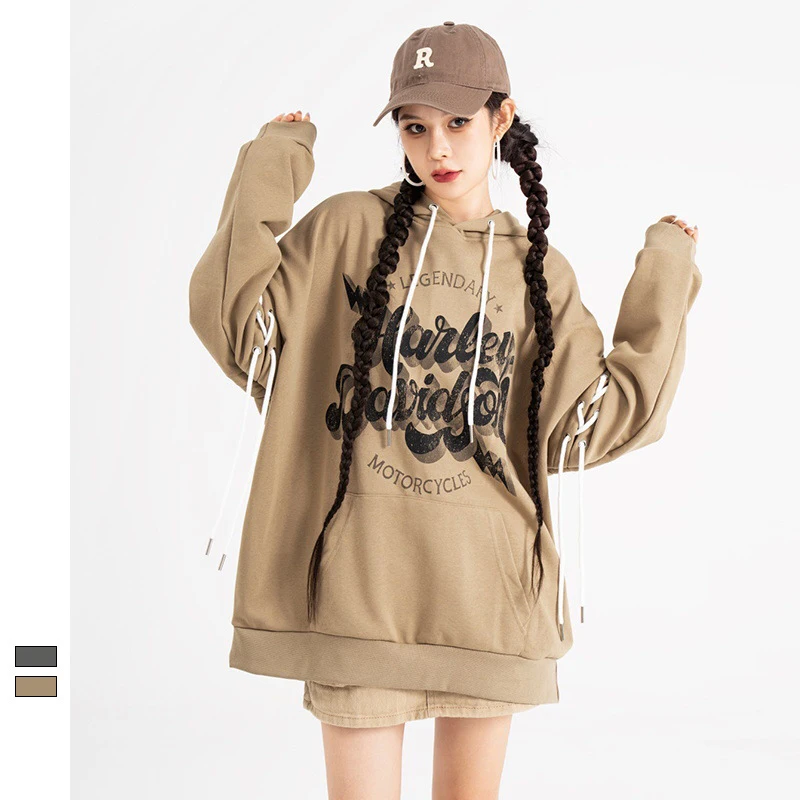 

Мужская хлопковая толстовка с капюшоном, с принтом букв