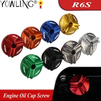 m283 motorcycle engine oil cup filter fuel filler tank cover screw for yamaha yzf r6s yzfr6s yzf r6s 2006 2007 2008 2009 2010