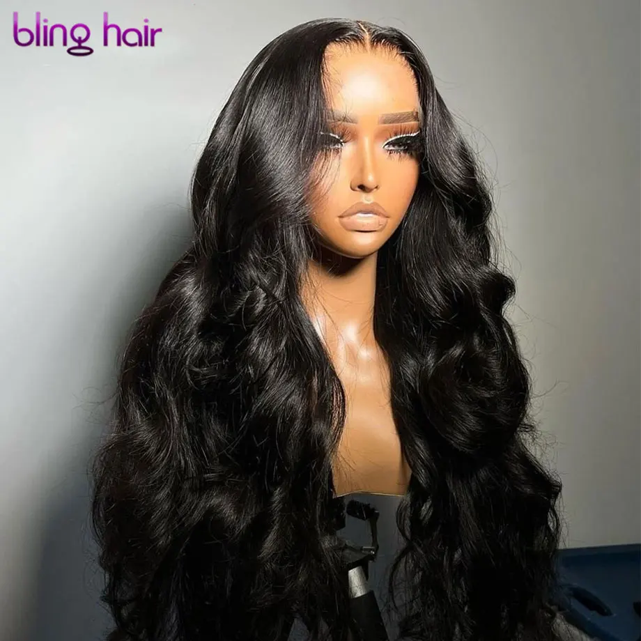 

Body Wave Human Hair Lace Frontal Wigs Brazilian 360 Glueless Lace Front Human Hair Wigs for Women 4x4 HD Closure Wig bling hair