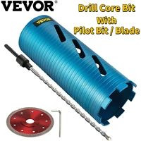vevor core drill bit diamond dry wet coring pilot bit blade 58 11 universal thread for drilling concrete brick masonry wall