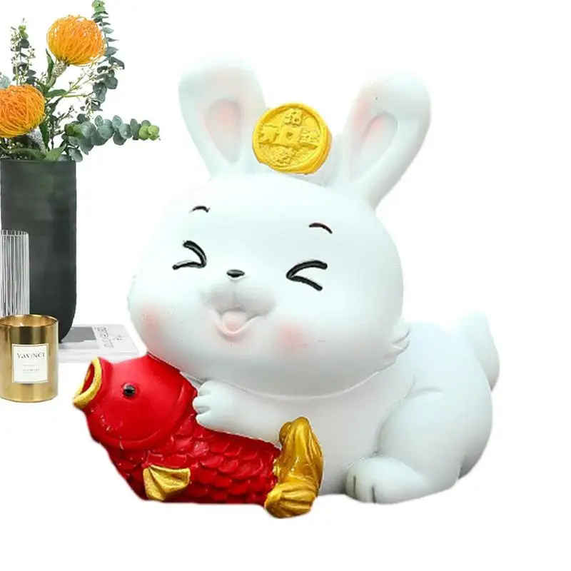 

Миниатюрные фигурки кроликов, украшения для салона автомобиля, приборной панели, милые украшения для автомобиля, аксессуары для офисного стола