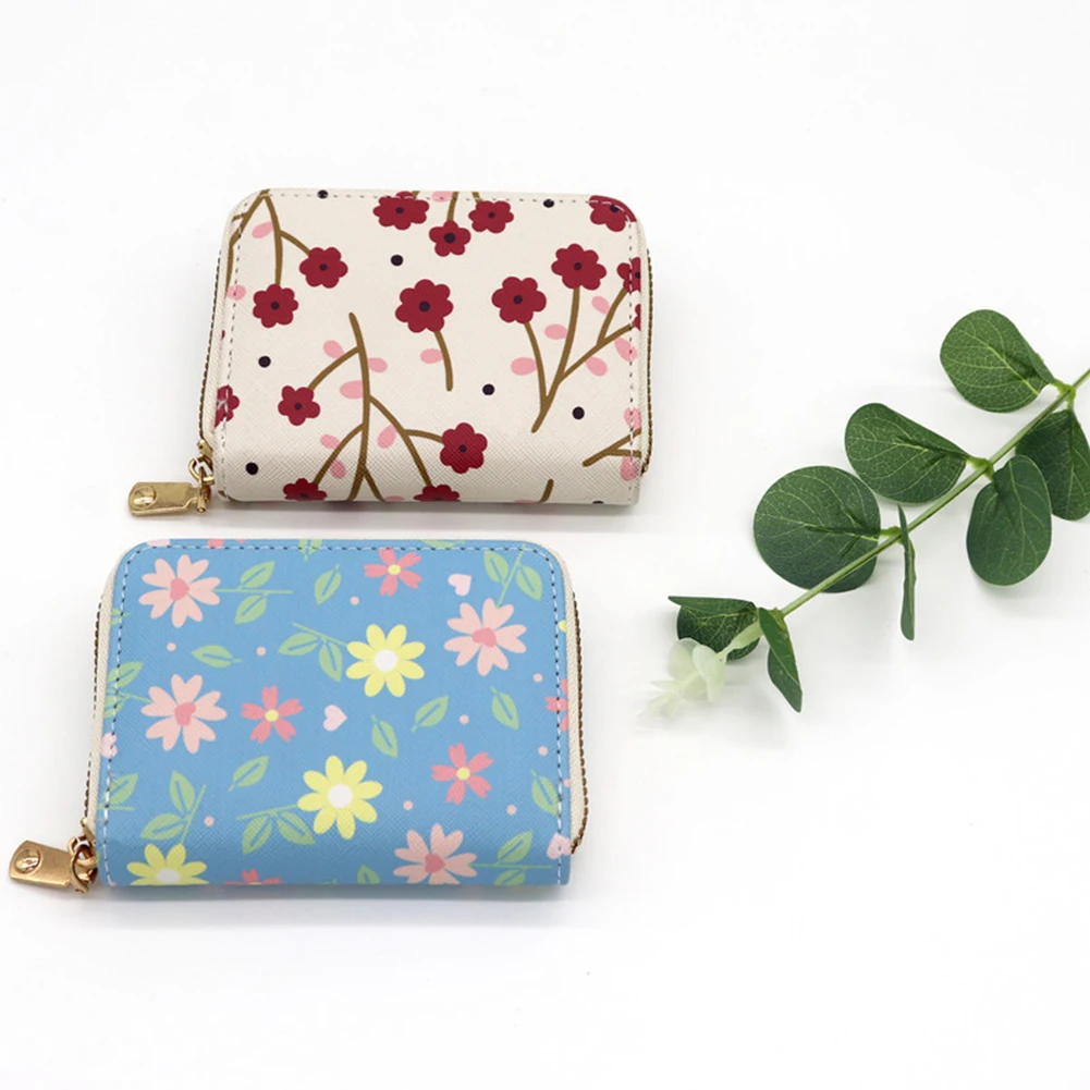 

Fashion Colorful Floral Print Organ Card Case Portable Lightweight Card Sleeve For Credit Card Storaging