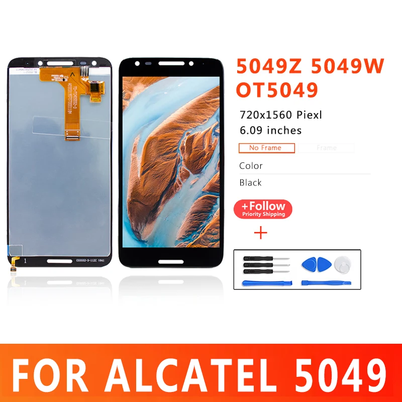 

5.5 Inch LCD For Alcatel A30 Fierce Plus 5049 Touch Screen Display For T-mobile Revvl 5049Z 5049W OT5049 Lcd Digitizer Assembly