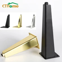 4pcs Adjustable Legs for Furniture Metal Coffee Table Legs Home Replacement Foot Aluminum Bedside TV Bathroom Cabinet Sofa Feet