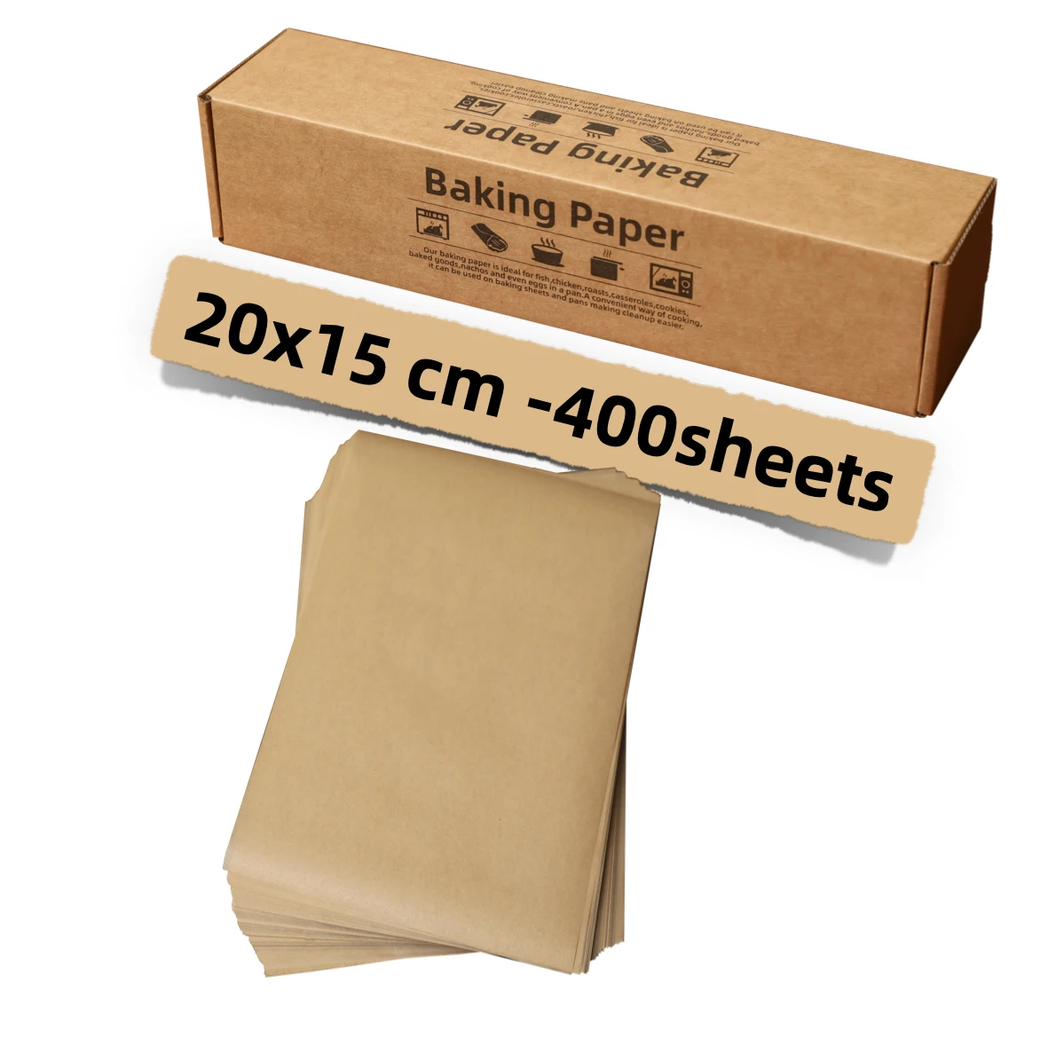 400 шт. бумага для выпечки 20 х15 см