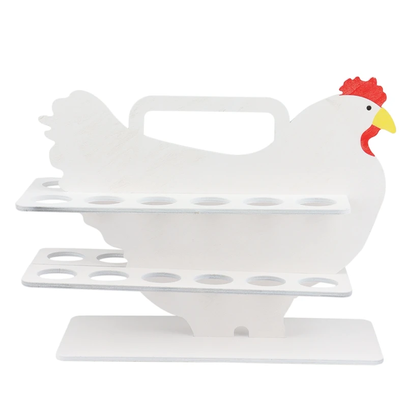 

Wooden Egg Storage Rack Easy To Assemble Countertop Egg Rack Kitchen Creative Storage Organizer Portable Hen Cookware