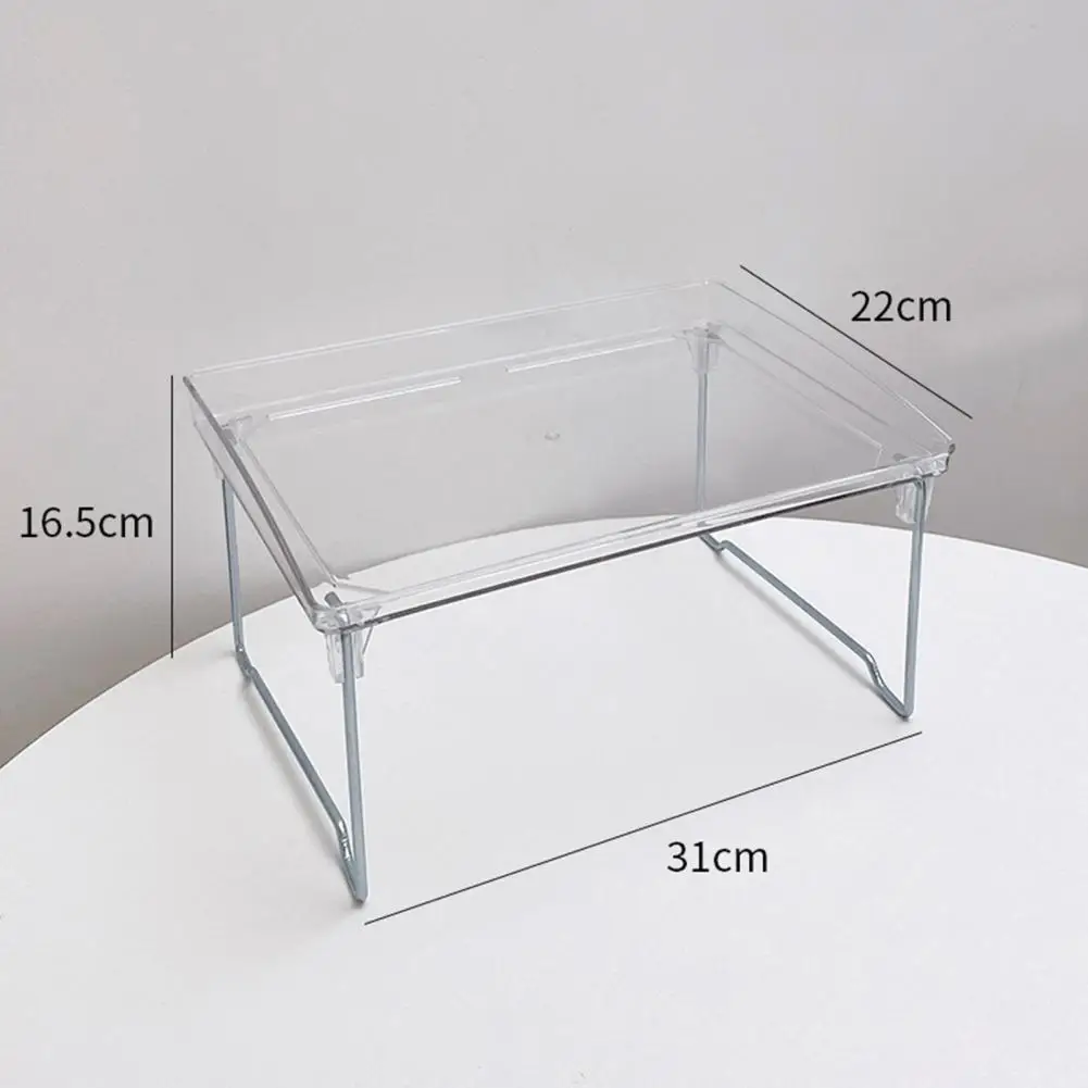 

Anti-deformed Cosmetic Storage Box Transparent Organization Multi Grids Cosmetic Rack Dorm Accessories