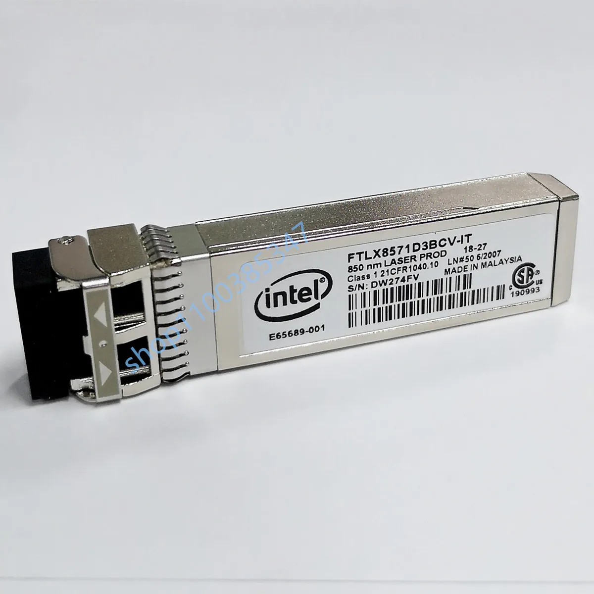 intel 10g fiber adapter/FTLX8571D3BCV-IT/10G SFP/E65689-001 0Y3KJN for X710 X520 switch 10g sfp/intel 10g fibre channel module
