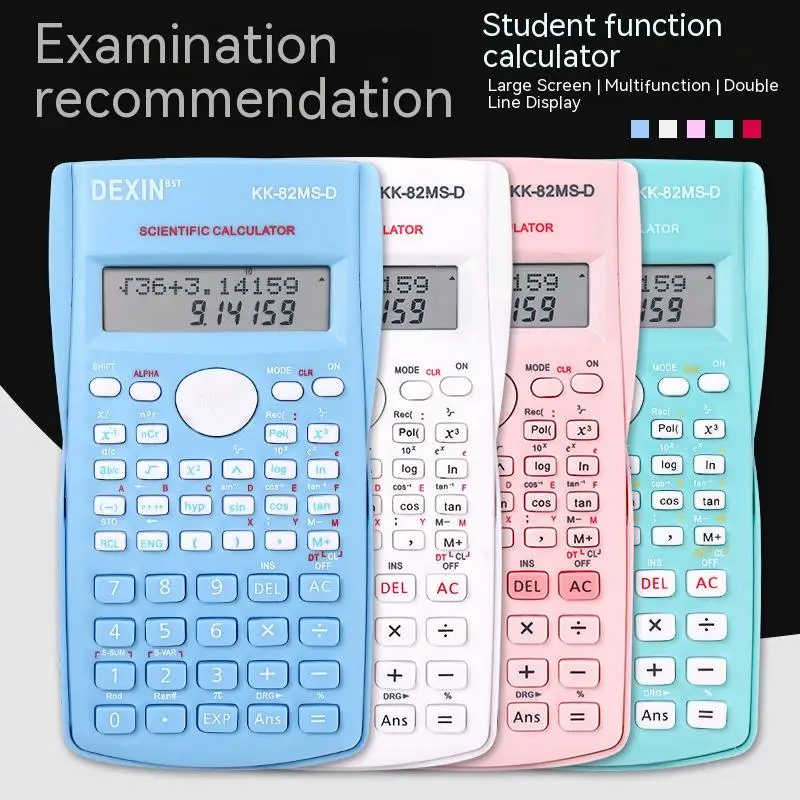 

Calculator 12-digit Display Low Noise Office Portable Electronic School Engineering Scientific Students Calculating Tools Exam