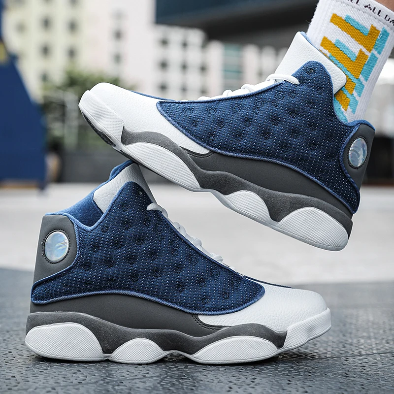 Professional Men's Basketball Shoes Basketball Sneakers Anti-skid High-top Couple Breathable Basketball Boots