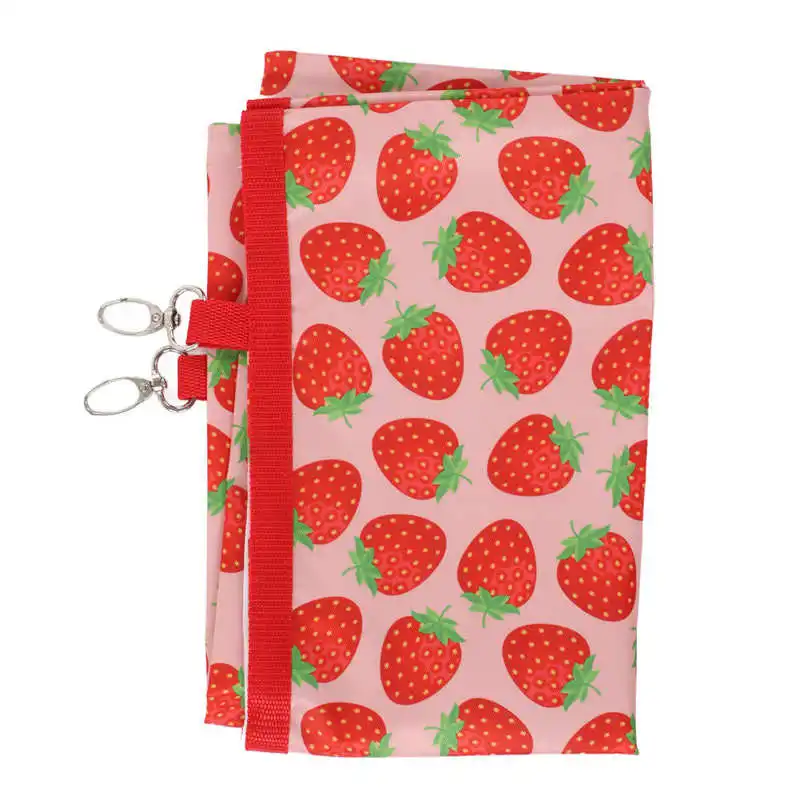 Кормушка для сена с карманом для чистки, переносная, для кроликов, с крючком и липучкой, 4 отверстия, пылезащитная, для хомяков и морских свинок.