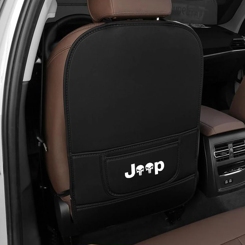 Фото Защитная накладка на автомобильное сиденье от ударов и грязи для Jeep Renegade, Compass, Patriot, Grand Cherokee, детский коврик от грязи, легко моющийся, защитный. №4