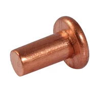 20pcs m2 m2 5 m3 m4 gb109 brass solid rivet knock flat head rivet flat head copper rivet solid brass rivet