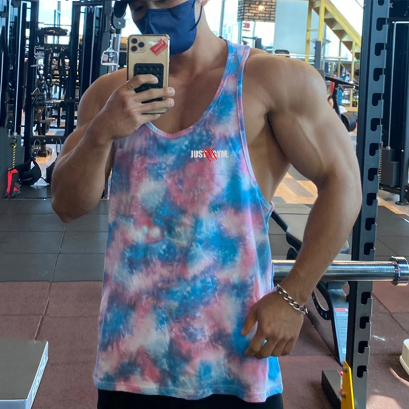 

Мужская спортивная одежда, летняя камуфляжная модная футболка для бодибилдинга без рукавов, трендовая Спортивная поглощающая майка для улицы