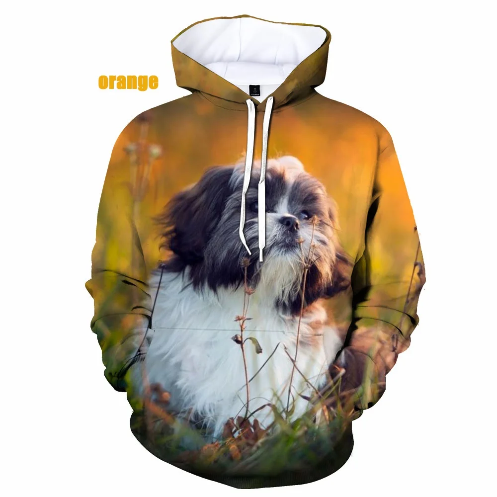 The New Cute Shih Tzu Dog 3D Printed Hoodie Animal Dog Hoodie Funny Sweatshirts Casual Hip Hop Shirt Clothing