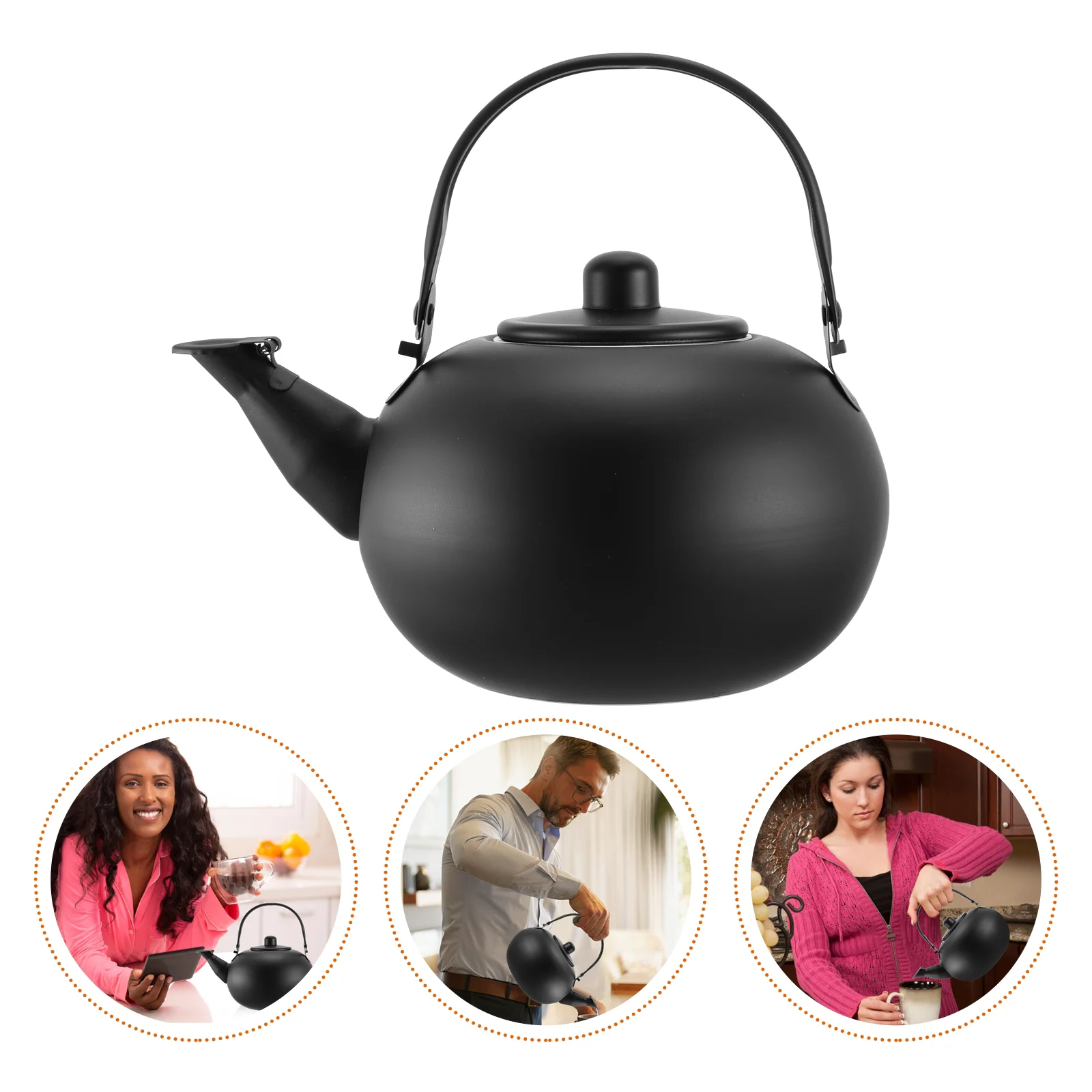 

Kettle Tea Teapot Water Pot Stainless Steel Stove Stovetop Whistling Boiling Infuser Metal Gas Teakettle Coffee Strainer