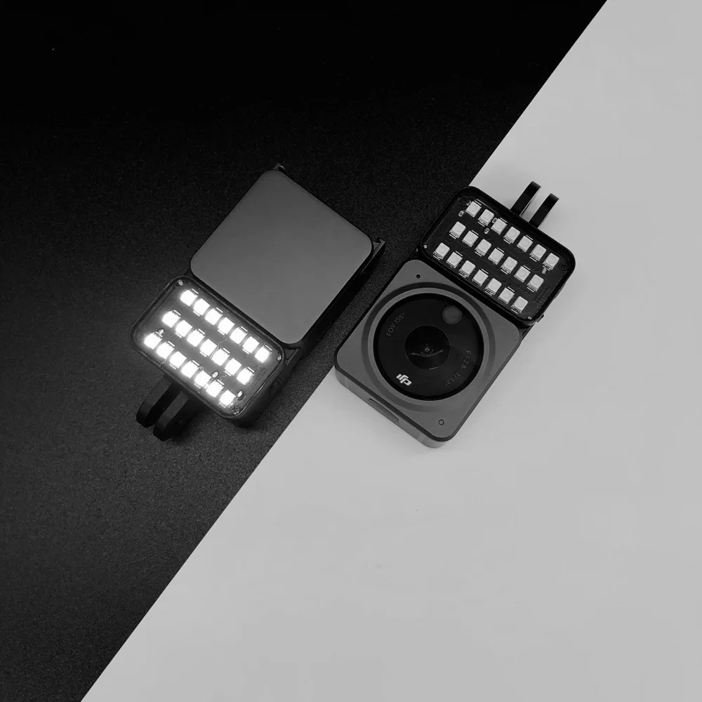 DJI Action 2 Photography Light Lamp torcia magnetica Mini LED Video Light ricaricabile GoPro Light Mod On Camera Light Gopro10