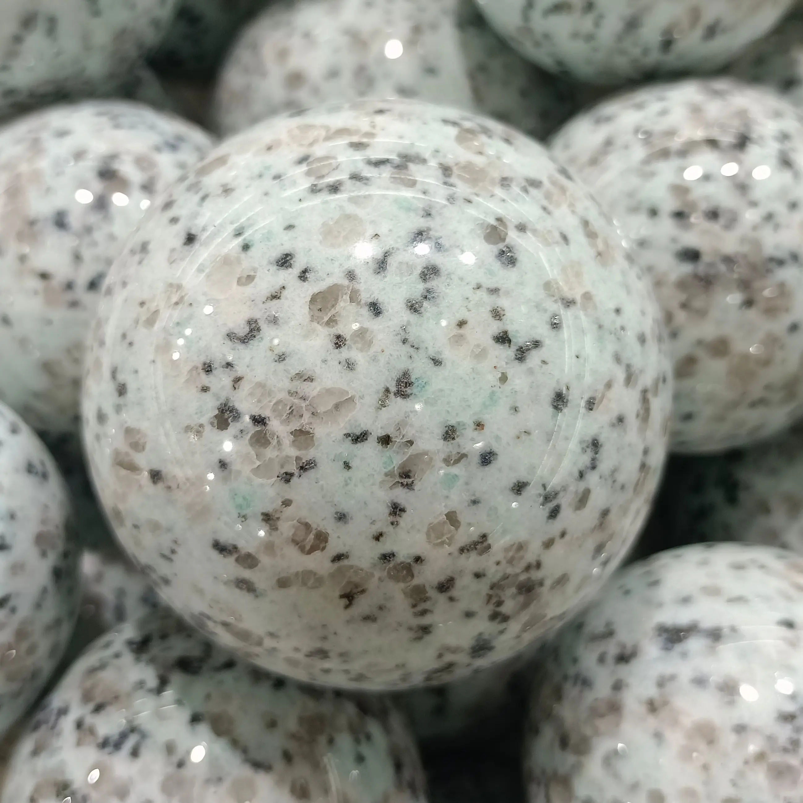 

Natural Tianshan Blue Stone Ball Hand Polished Crystal Energy Healing Home Office Decoration Craft Gifts