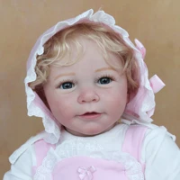 55 cm reborn baby doll toddler 3d paint skin soft silicone finished doll for girl cloth body lisa bebe toy realistic princess