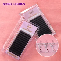 song lashes yy shape black brown blue purple volume lashes soft invividual eyelashes tools 8 15 mm lashes