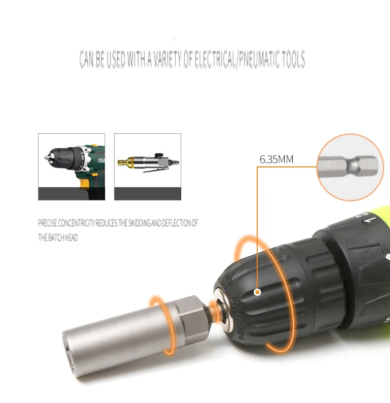 1 шт. 1/4 &quotдо 1/2&quot английская втулка с шестигранным хвостовиком шестигранная