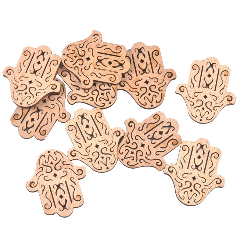 20 шт. деревянные аксессуары для украшения дома 43 х49 мм