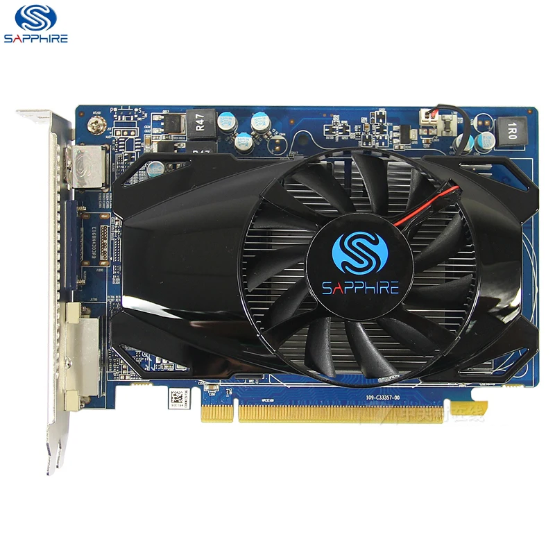 SAPPHIRE Video Cards HD 6570 1G GDDR5 128bit PCI Express 2.1 16X Graphics Cards for AMD 6500 series VGA DVI PC Map HD6570 Used