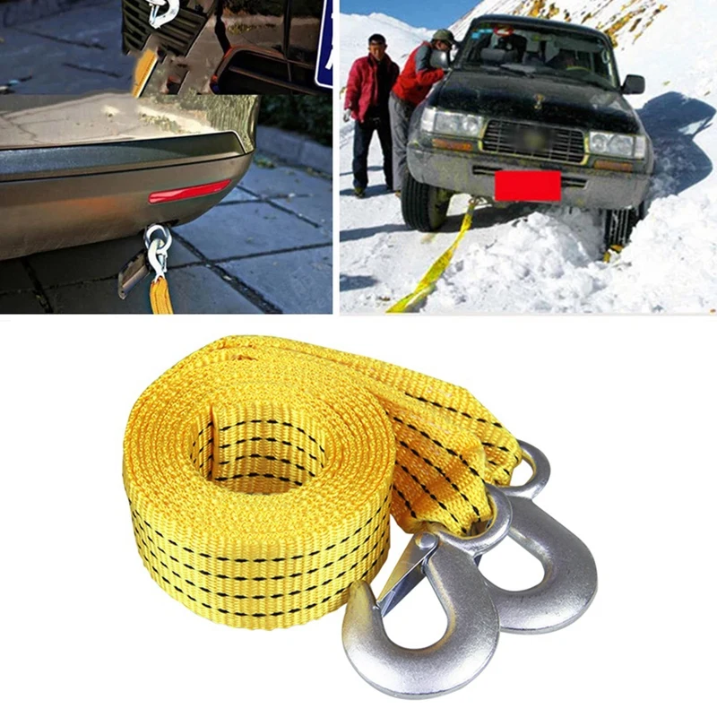

4M 5T Car Electric Winch Rope Off-Road Vehicle Towing Rope Car Tow Rope with Eagle Hook for Cars Trucks Trailers SUV