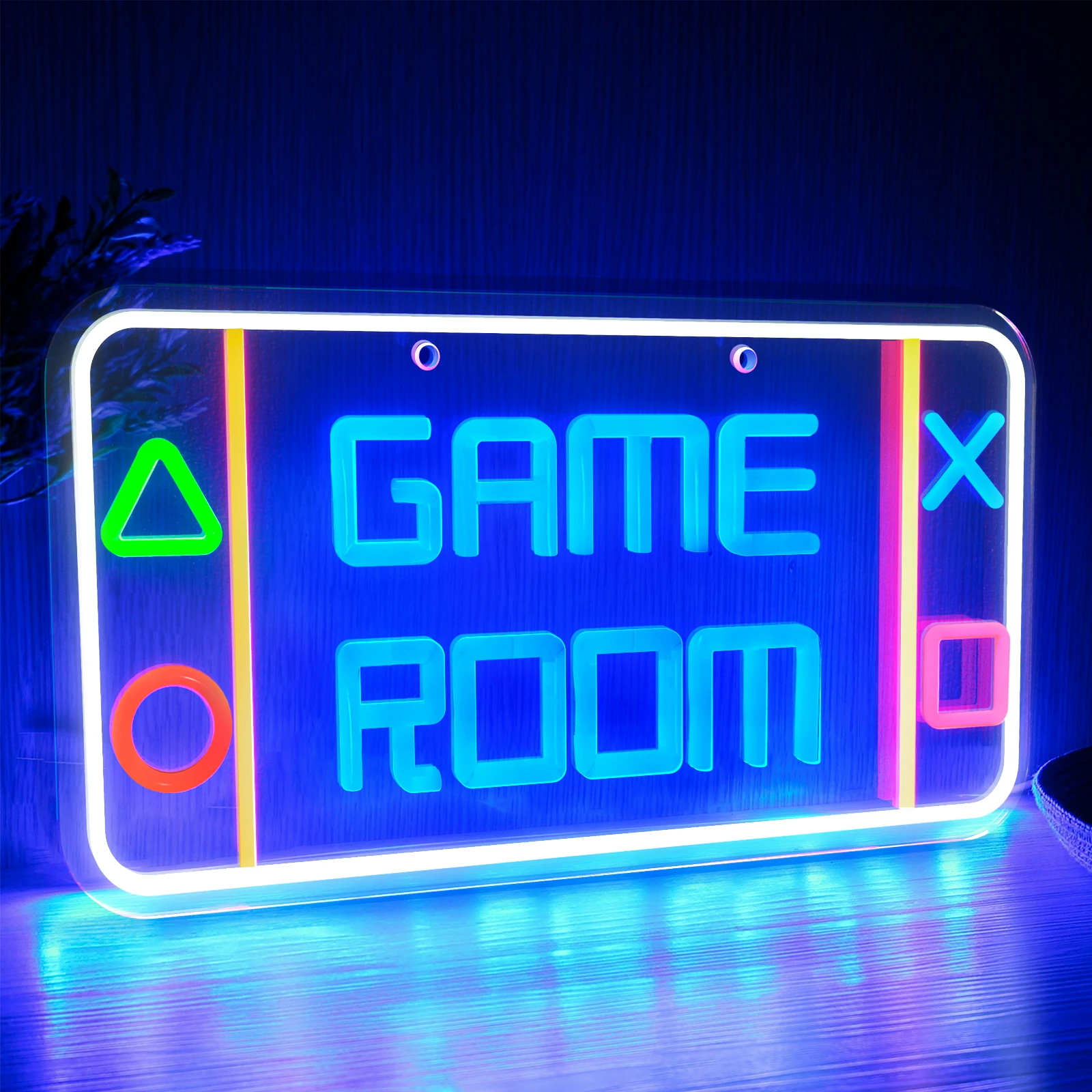 

Game Room LED Neon Light Good Vibes Neon Sign Bar KTV Bedroom Decor Night Light Party Holiday Wall Hanging Decor Gift Dimmable