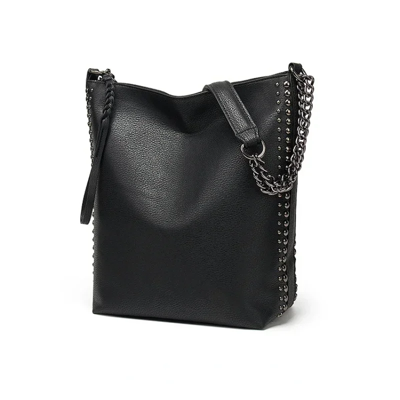 Сумки-ведра из искусственной кожи для женщин 2024 зимняя модная тенденция женская