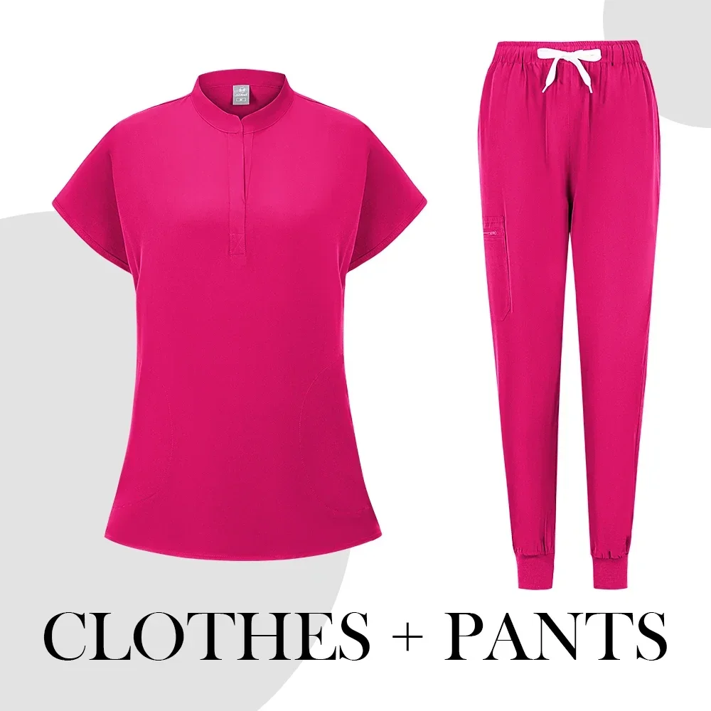 Женские Медицинские Скрабы С Короткими Рукавами Стильная Униформа Повседневные