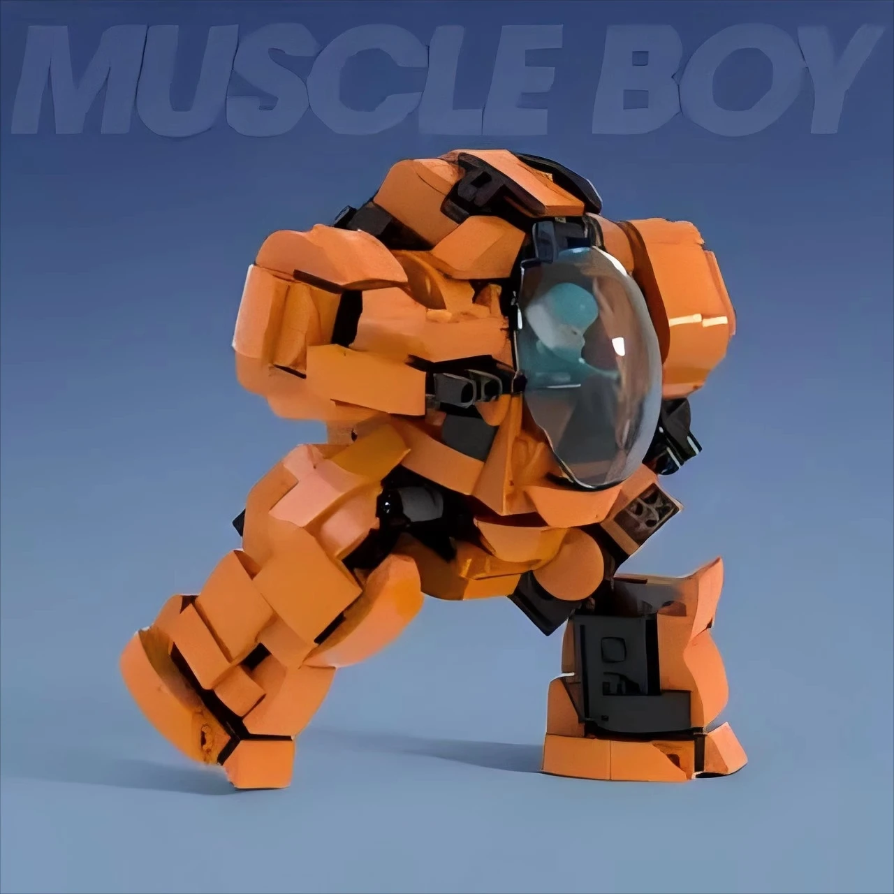 Детский творческий мини-робот-модель оранжевый мускул мужской робот набор