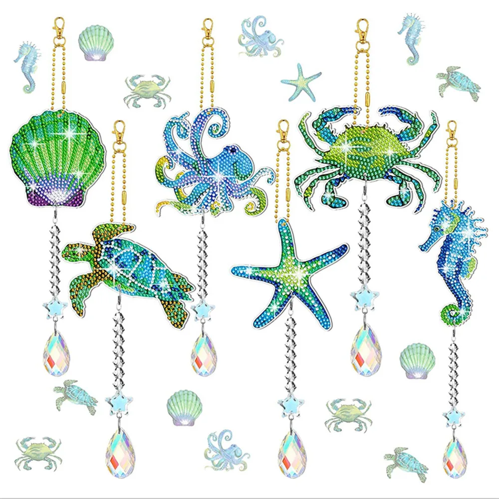 5D алмазная живопись Ловец снов ветер колокольчики хрустальный кулон подвесное