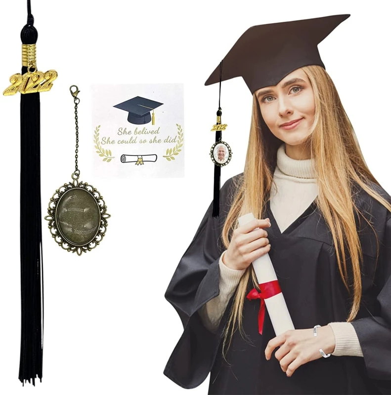 

Подвеска-подвеска для фоторамки на память для выпускного 2022 Подвески для выпускной кепки Поставка фоторамки DIY Craft Charm