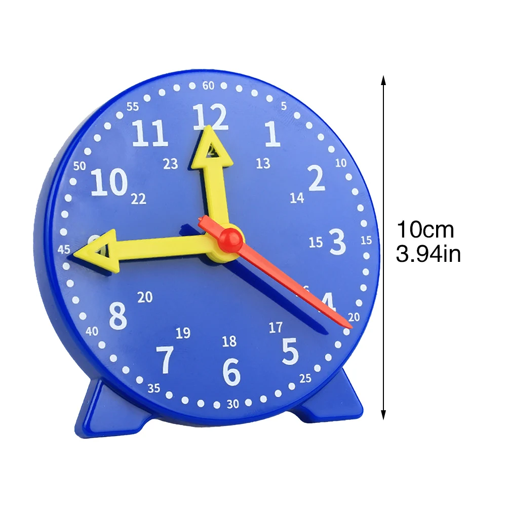 

Durable Learning Clock Time Telling Cognition Portable For Kids Analog Student Gift Interactive Toy Home School Teaching Aid