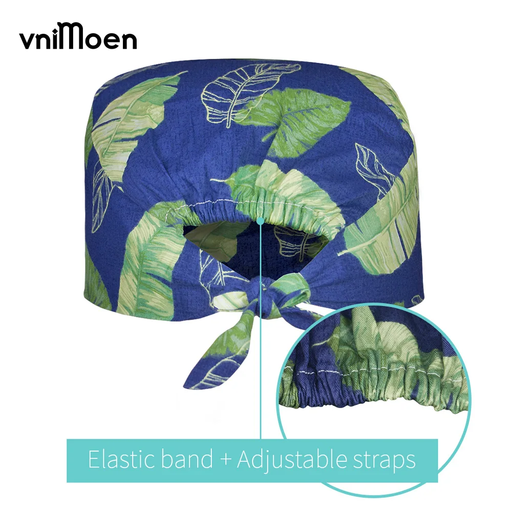 Scrub Caps for Women Men Long Hair 