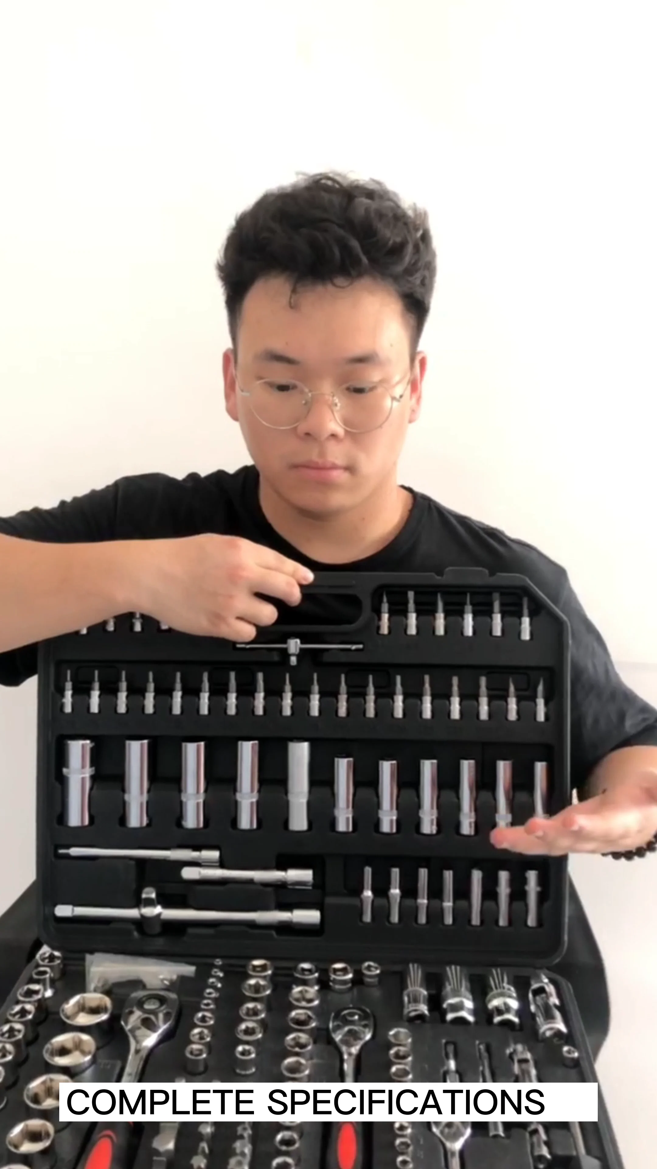 

50% discount 171 pcs Professional Multifunctional Wrench Tool Combination Spanner Socket Set For Car Repair