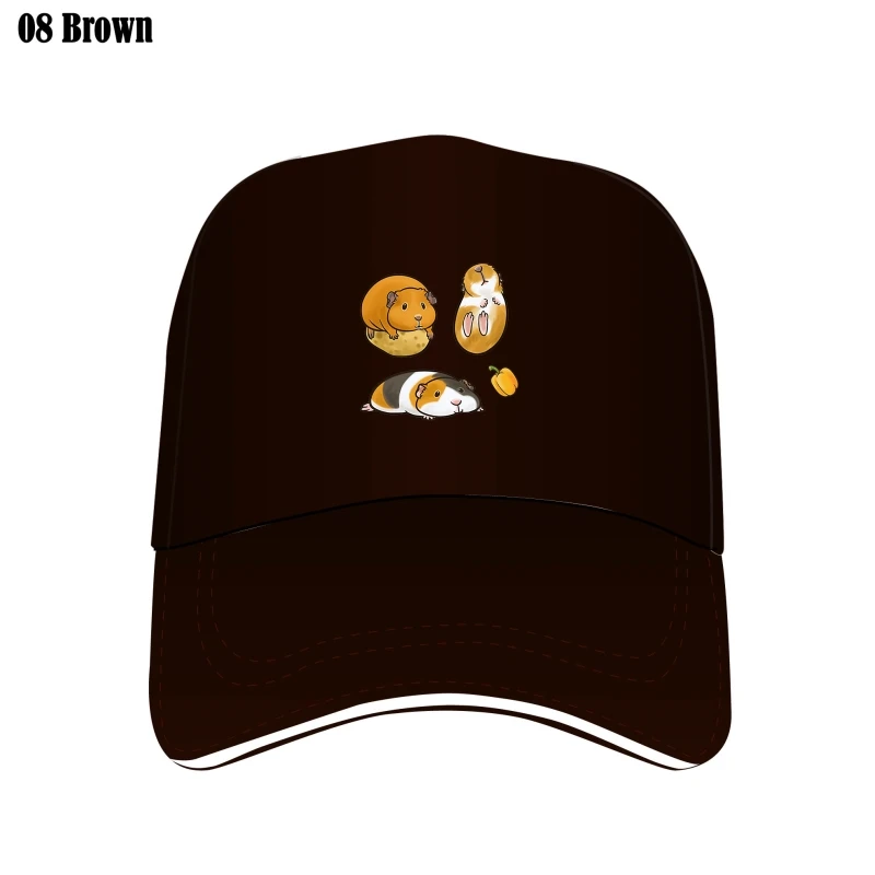 

Guinea Pig Custom Hat Men Summer Fashion High Quality Tcustom Hat Casual White Print Visors Print Male Men Hats Bill Hat