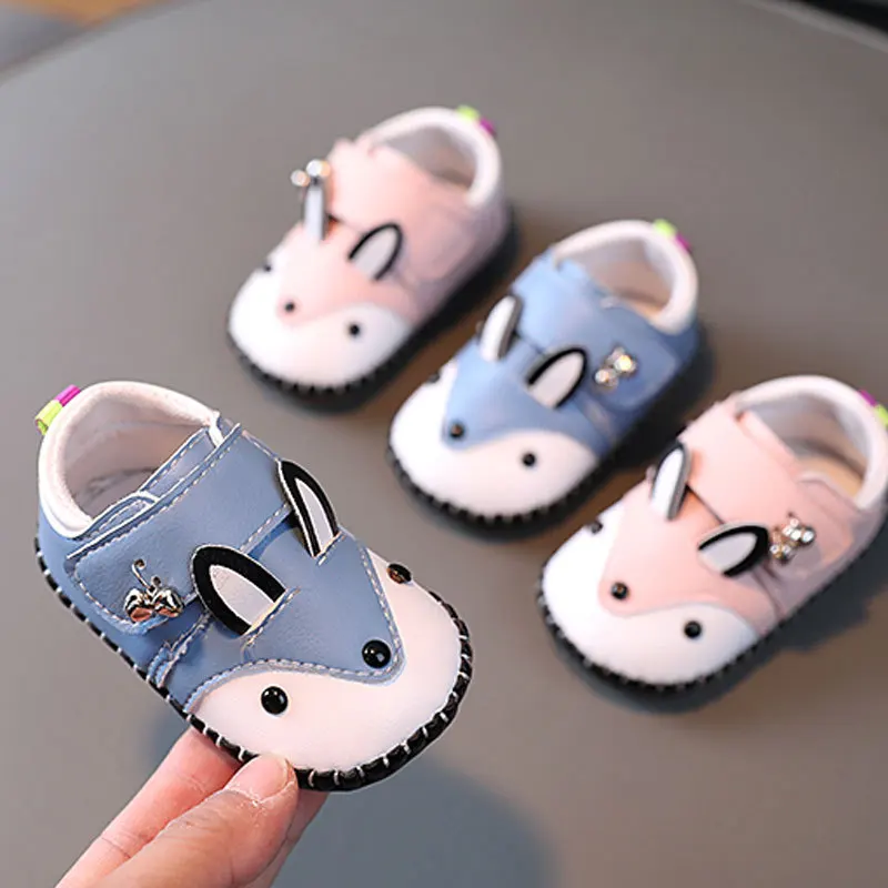 

Baby Shoes PU Leather Boy Girl Shoes Cartoon Modeling Toddler Rubber Sole Anti-slip First Walkers Infant Moccasins Newborn Cute