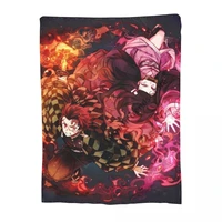 nezuko kamado demon slayer anime sherpa blankets ultra soft throw blankets for couch sofa bed%ea%ab%b8