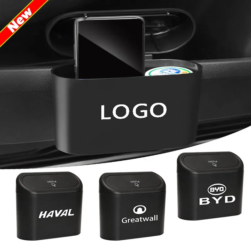 

1Pcs Car Logo Trash Can Multifunction Pressing Garbage Bucket For Kia VENGA Sportage 2 3 4 Sorento K3 K5 K7 CEED ED JD CD Optima